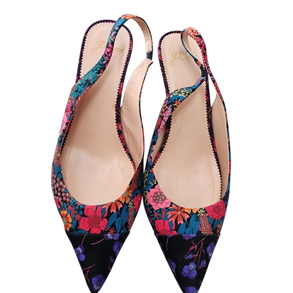 J. Crew Sophia Slingback Pumps In Mixed Liberty Prints View 4